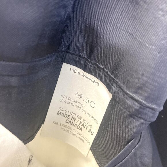 Lauren Ralph Lauren Classic Wool Blazer Mens 42R Navy Blue Gold Button Old Money - Picture 12 of 16